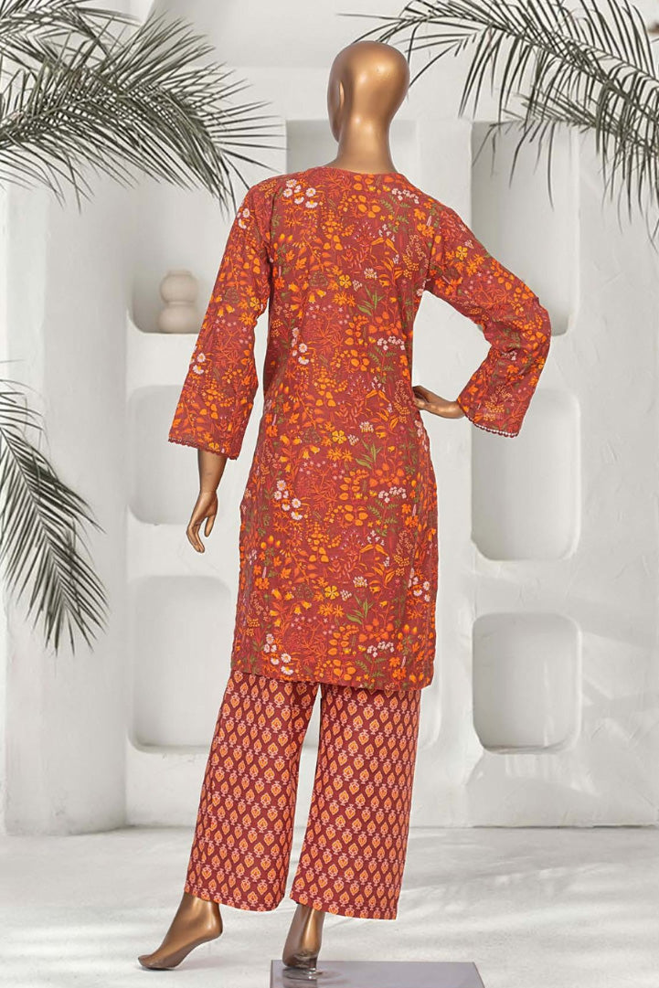 Autumn Spice floral khaddar kurta set, perfect for Pakistani traditional fashion
